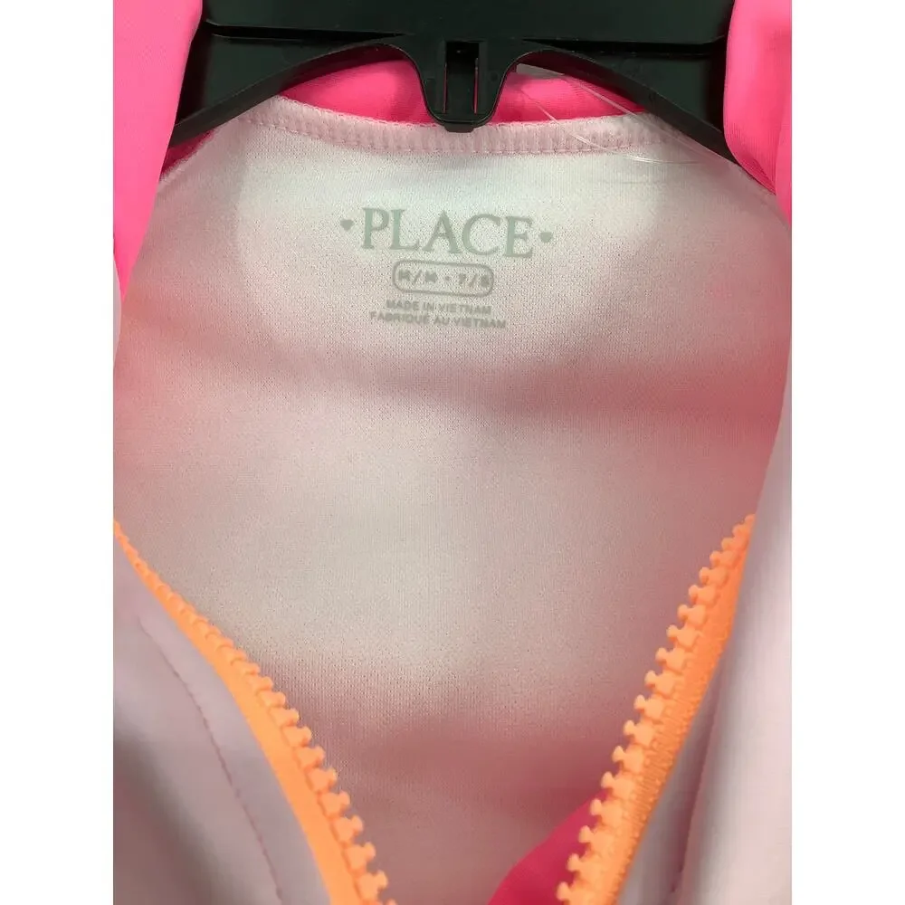 The Children’s Place Girls Medium Colorblock One Piece Rashguard Swimsuit N10-27
